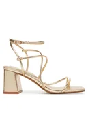 Sandały damskie - Aldo Sandały Harmonni 13768227 Złoty - miniaturka - grafika 1