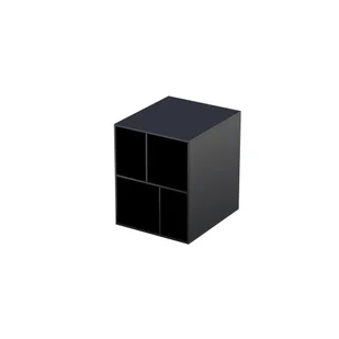 Szafka łazienkowa pod blat otwarta Oristo Uni 40 cm czarny mat OR00-PO-40-8 - Szafki łazienkowe - miniaturka - grafika 1