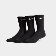 Skarpetki damskie - NIKE 3-PACK CUSHIONED CREW SOCKS  CZARNY SX7664-010 - Nike - miniaturka - grafika 1