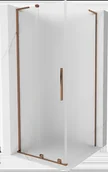 Kabiny prysznicowe - Mexen Velar L kabina prysznicowa rozsuwana 120x120 cm, szron, różowe złoto - 871-120-120-33-60 - miniaturka - grafika 1