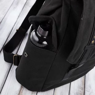 PLECAK MĘSKI NA LAPTOPA A4 ZE SKÓRY WEGAŃSKIEJ PAOLO PERUZZI E-03-MC - Torby na laptopy - miniaturka - grafika 4