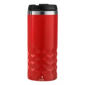 Kubki termiczne - Kubek termiczny SMILE 320ml Czerwony - miniaturka - grafika 1