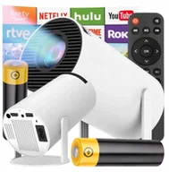 Projektory - KANZA PROJEKTOR LED OBROTOWY PRZENOŚNY BIAŁY - miniaturka - grafika 1