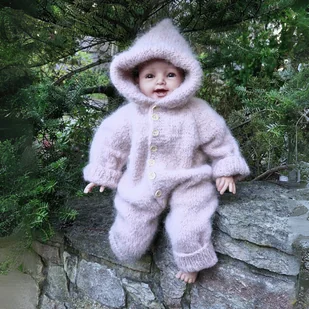 Kombinezon niemowlęcy alpaka merynos woda różana - Kombinezony dla dzieci Kombinezon niemowlęcy alpaka merynos woda różana - Kombinezony dla dzieci - miniaturka - grafika 1