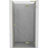 Ścianki i drzwi prysznicowe - Mexen Lunar L drzwi prysznicowe uchylne prawe 125 cm, transparent, złote szczotkowane - 834L-125-000-55-00-P - miniaturka - grafika 1