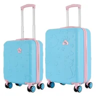 Walizki - Zestaw walizek SEMI LINE T5883-0 44.5/54.5 cm Błękitny - miniaturka - grafika 1