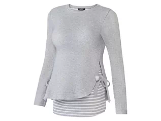 Odzież ciążowa - ESMARA® Sweter ciążowy z delikatnej dzianiny, 1 sztuka (XL (48/50), Szary) - grafika 1