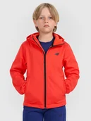 Kurtki i płaszcze dla chłopców - 4F Kurtka softshell wiatroodporna membrana 5000 chłopięca - czerwona 122 (6-7 lat) - miniaturka - grafika 1