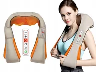 Masażery - MASAŻER DO KARKU SZYI PLECÓW CIAŁA SHIATSU 3D 6 TRYBÓW GRZEJĄCY ŚWIATŁEM - miniaturka - grafika 1