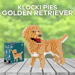 Golden retriever Klocki 824 el. - Klocki - miniaturka - grafika 1