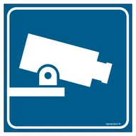 Systemy ekspozycyjne i znaki informacyjne - RA128 OBIEKT MONITOROWANY, FN - FOLIA SAMOPRZYLEPNA; (200X200MM) - miniaturka - grafika 1
