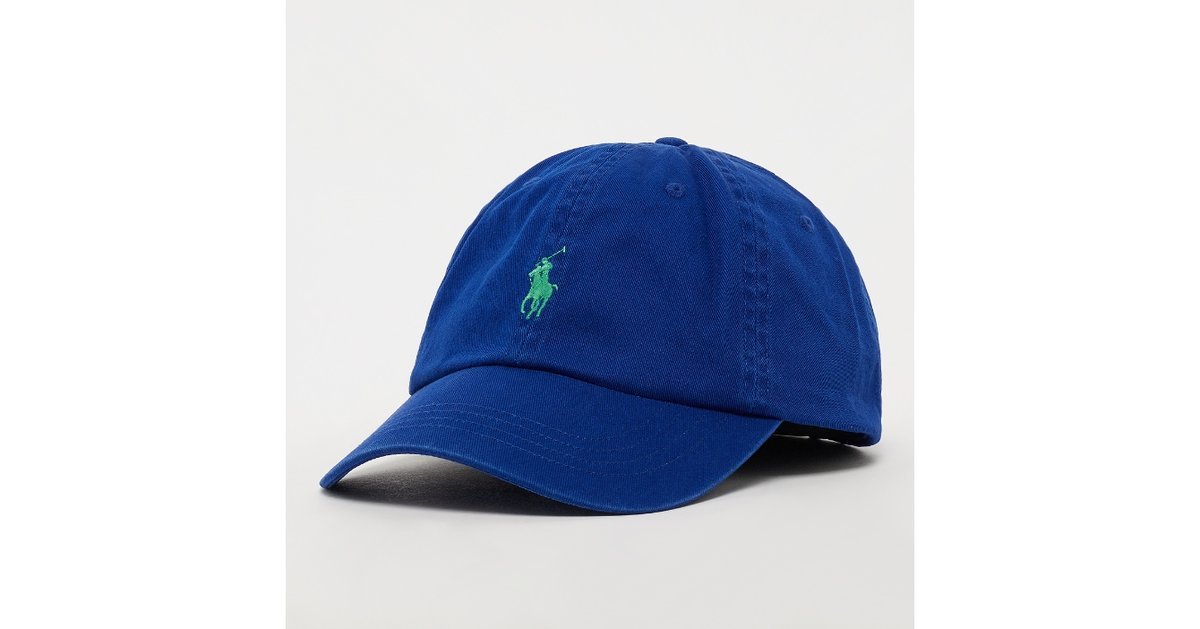 Polo Ralph Lauren Czapka z daszkiem kolor niebieski rozmiar uniwersalny