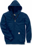 Bluzy męskie - Carhartt Bluza Carhartt Midweight Hooded Zip Navy - miniaturka - grafika 1