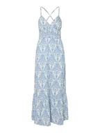 Sukienki - YAS Sukienka letnia Cinni 26036881 Błękitny Regular Fit - miniaturka - grafika 1