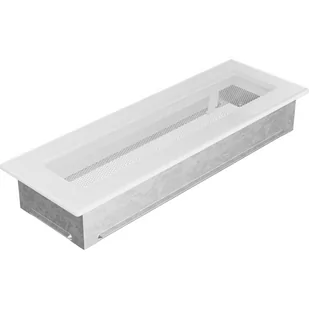 Kratki.pl KRATKA KOMINKOWA PROSTOKĄTNA BIAŁA 110X320 MM 32B - Akcesoria kominkowe - miniaturka - grafika 1