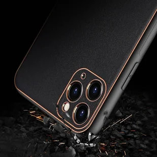Dux Ducis Yolo eleganckie etui pokrowiec ze skóry ekologicznej iPhone 12 Pro czarny - Etui i futerały do telefonów - miniaturka - grafika 8
