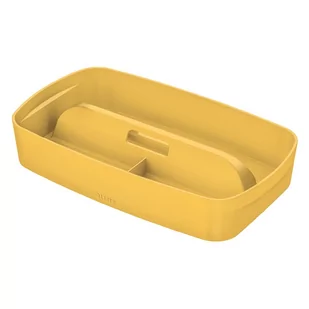 Żółty organizer z uchwytem MyBox – Leitz - Akcesoria na biurko - miniaturka - grafika 1