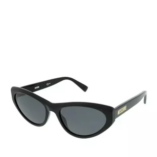 Moschino MOS077/S Kobiety Okulary przeciwsłoneczne BLACK/DARK GREY 56/19/140 - Okulary przeciwsłoneczne - miniaturka - grafika 1