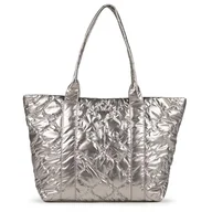 Torebki damskie - MUNICH Cover FW25 Shopper C/Silver, Torebki i plecaki damskie, Srebrny - miniaturka - grafika 1