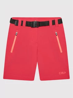 Spodnie i spodenki dla dziewczynek - CMP Szorty sportowe 3T51145 Różowy Regular Fit - grafika 1