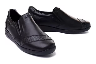 RIEKER 58462-00 black, półbuty/mokasyny damskie - Rieker - Półbuty damskie - miniaturka - grafika 1