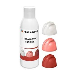 Food Colours masło kakaowe s czerwień sun red 100g - Dodatki do ciast w proszku - miniaturka - grafika 1