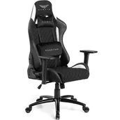 Fotele gamingowe - Fotel GAMVIS Phantom Large Czarny (białe elementy) - miniaturka - grafika 1