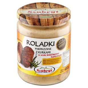 Szubryt Roladki wieprzowe z kurkami w sosie śmietanowo-kurkowym 480 g - Szybkie dania obiadowe - miniaturka - grafika 1