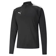 Swetry męskie - PUMA PUMA Męski sweter z zamkiem błyskawicznym Teamliga 14 Puma Black-Puma White S 657236 - miniaturka - grafika 1