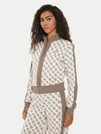 Bluzy damskie - Guess Bluza Elea V4YQ01 KB212 Brązowy Regular Fit - miniaturka - grafika 1