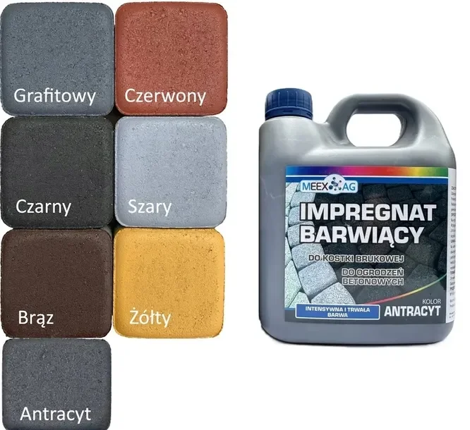 IMPREGNAT BARWNIK FARBA DO BETONU KOSTKI BRUKOWEJ - 2L + firmowy gratis !