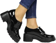 Półbuty damskie - Półbuty Eleganckie Ryłko 4YRU4_4NP Czarne Skóra Naturalna - RYŁKO - miniaturka - grafika 1