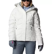 Kurtki damskie - Columbia Damska kurtka narciarska, Lay D Down II, Biały połysk., XS - miniaturka - grafika 1