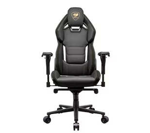 Cougar Hotrod Royal Gamingowy do 136kg Skóra ECO Czarny - Fotele gamingowe - miniaturka - grafika 1