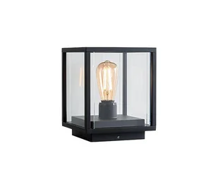 Redo 9109 - Lampa zewnętrzna VITRA 1xE27/15W/230V IP54 czarna - Lampy ogrodowe - miniaturka - grafika 1
