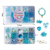 Prace ręczne dla dzieci - Koraliki odcienie niebieskie - miniaturka - grafika 1