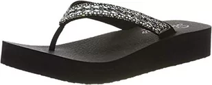 Skechers Vinyasa Glory Day klapki japonki damskie, Black Mitobuck Clear Black Trim, 38 EU - Klapki i japonki damskie - miniaturka - grafika 1
