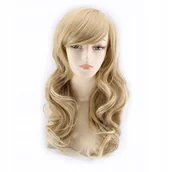 Dodatki do strojów karnawałowych - Peruka Włosy Długie Blond Blondynka 65Cm W4 - miniaturka - grafika 1
