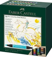 Długopisy - Faber-Castell PITT długopis artysty podwójny marker India Ink - portfel 30 sztuk - miniaturka - grafika 1