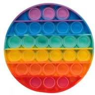 Zabawki sensoryczne - ZABAWKA SENSORYCZNA PUSH POP IT KÓŁKO RAINBOW - miniaturka - grafika 1