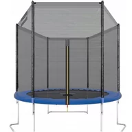 Trampoliny - Ultrasport Jumper trampolina ogrodowa, zestaw kompletny zawierający matę do skakania, siatkę bezpieczeństwa, wyściełane słupki do siatki i osłonę krawędzi, niebieski, 180 cm 330700000116 - miniaturka - grafika 1
