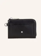 Etui na dokumenty i karty - Montblanc Etui Na Karty Meisterstück Z Kieszenią Na Monety schwarz - miniaturka - grafika 1