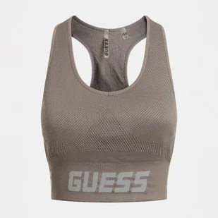 Damski Stanik sportowy GUESS TRUDY SEAMLESS ACTIV V2BP13Z3290-G1CE – Szary - Biustonosze - miniaturka - grafika 1