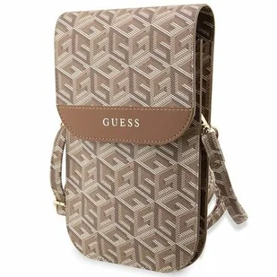 Guess Torebka GUWBHGCFSEW brązowy/brown GCube Stripe - Plecaki - miniaturka - grafika 1