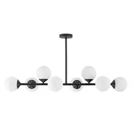 Lampy sufitowe - NOWOCZESNA LAMPA SUFITOWA WISZĄCA CZARNA FINO W8 - miniaturka - grafika 1