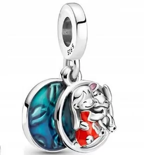 Charms Zawieszka Charms Lilo I Stitch Srebro 925 - Wisiorki - miniaturka - grafika 1