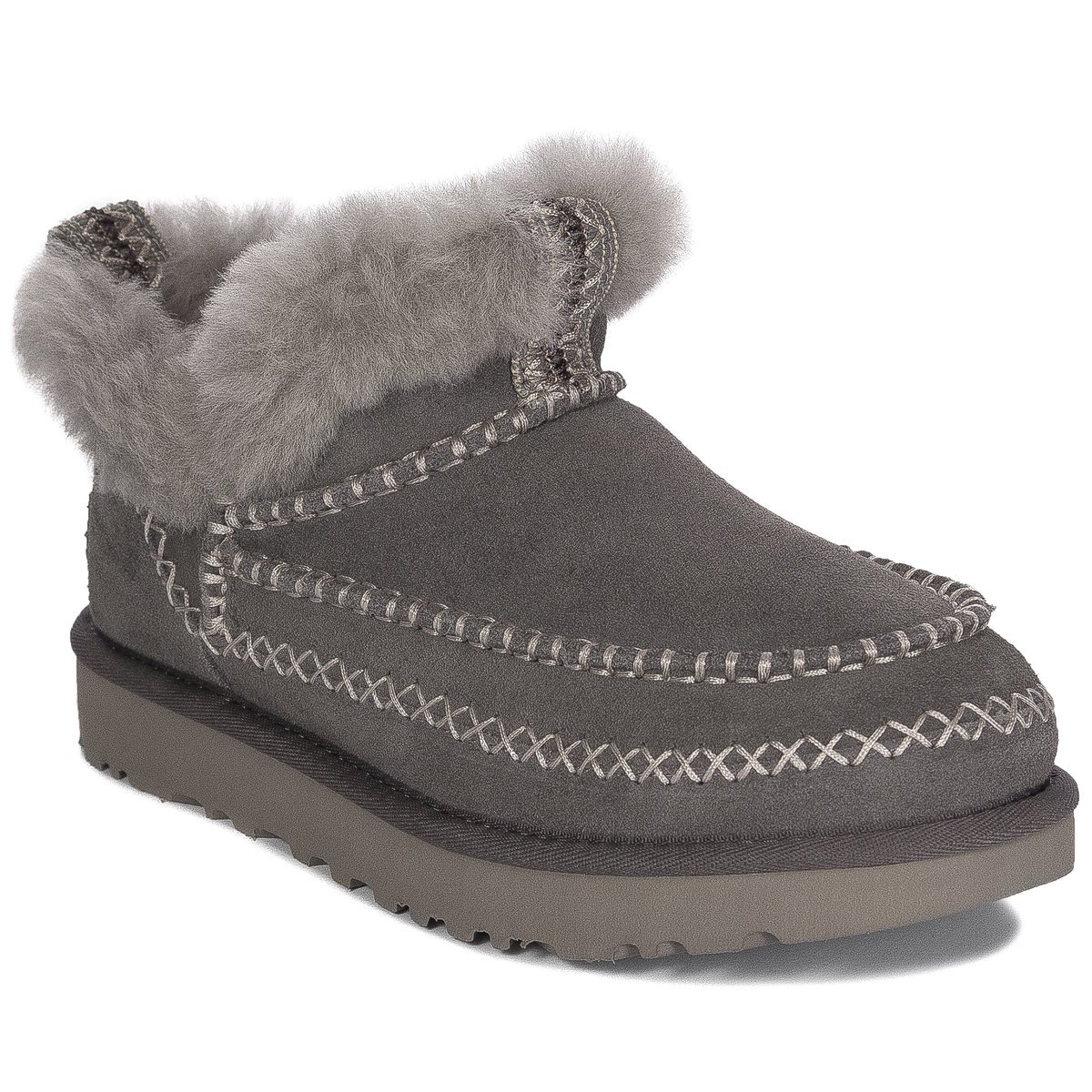 Ugg Botki Damskie W Classic Ultra Mini Alpine Thunder Cloud-37