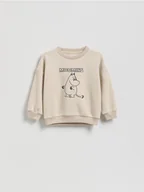 Bluzy i sweterki niemowlęce - Reserved - Bluza Muminki - beżowy - miniaturka - grafika 1