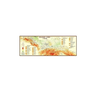 ArtGlob, Polskie góry - mapa zdrapka na podkładzie 1:700 000 - Mapy i plansze edukacyjne - miniaturka - grafika 1