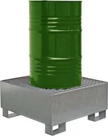 Narzędzia samochodowe - Topserw Stalowa wanna ociekowa, ocynkowana z kratownicą na 1 beczkę o pojemności 225 l, wym. 860 x 860 x 410 mm - miniaturka - grafika 1